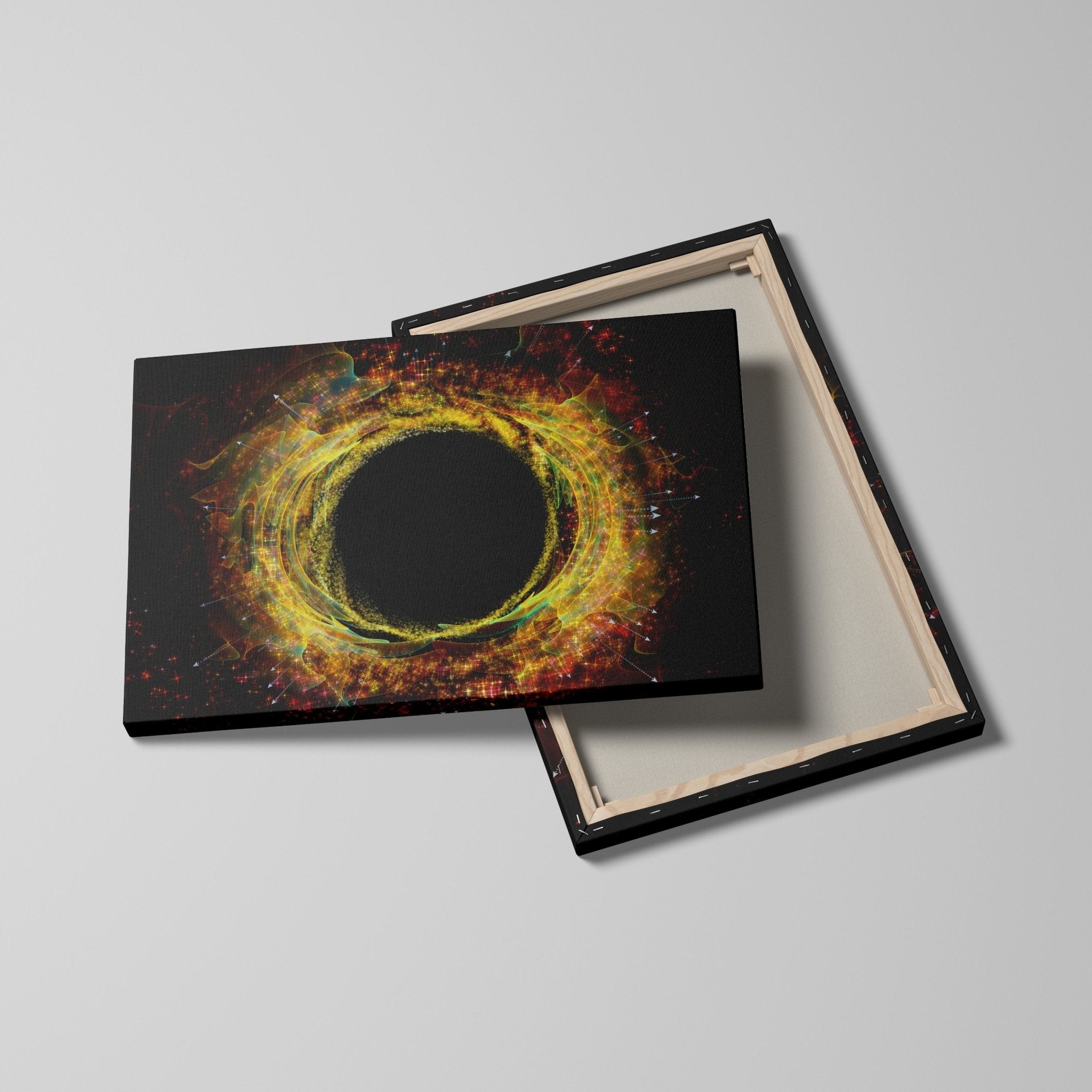 Foto obraz na płótnie - Abstrakcja, czarna dziura (stonowany) - Gallart.pl