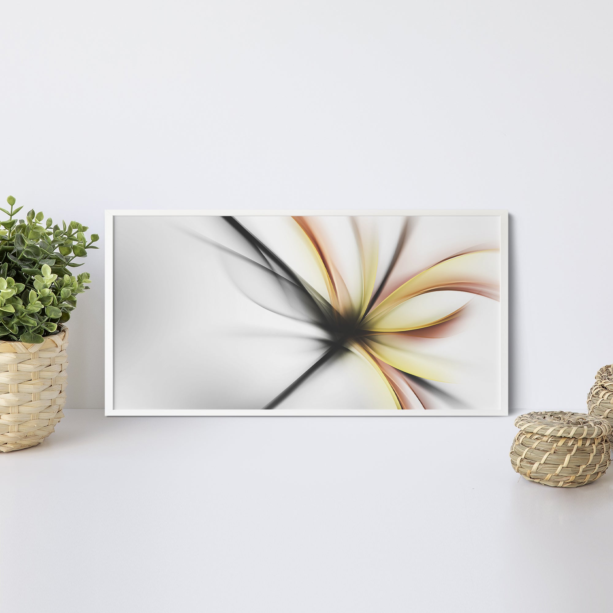 Foto obraz w ramie - Grafika, subtelne refleksy (stonowany) - Gallart.pl