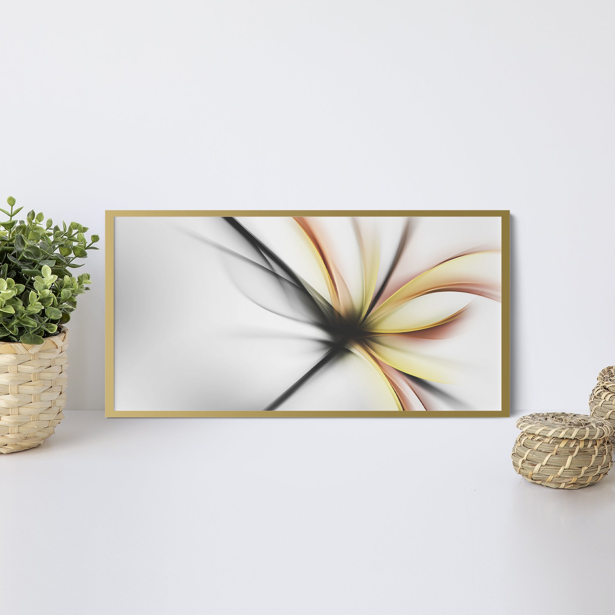 Foto obraz w ramie - Grafika, subtelne refleksy (stonowany) - Gallart.pl
