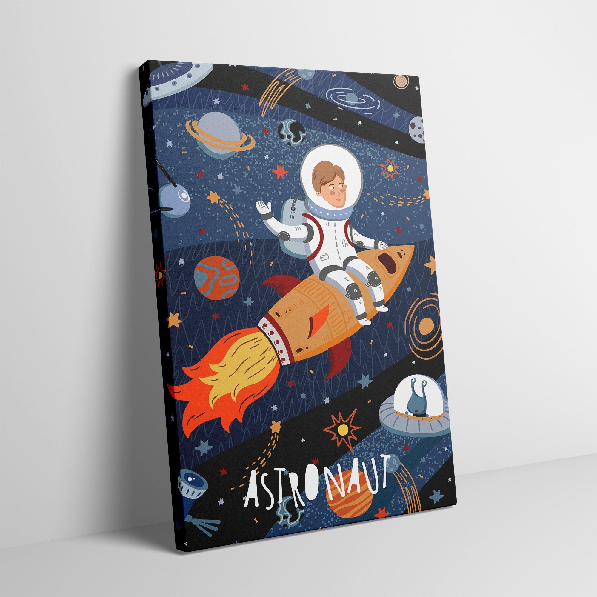 Obraz Na Płótnie Do Pokoju Dziecka - Astronauta (Mały Kosmonauta) - Gallart.pl