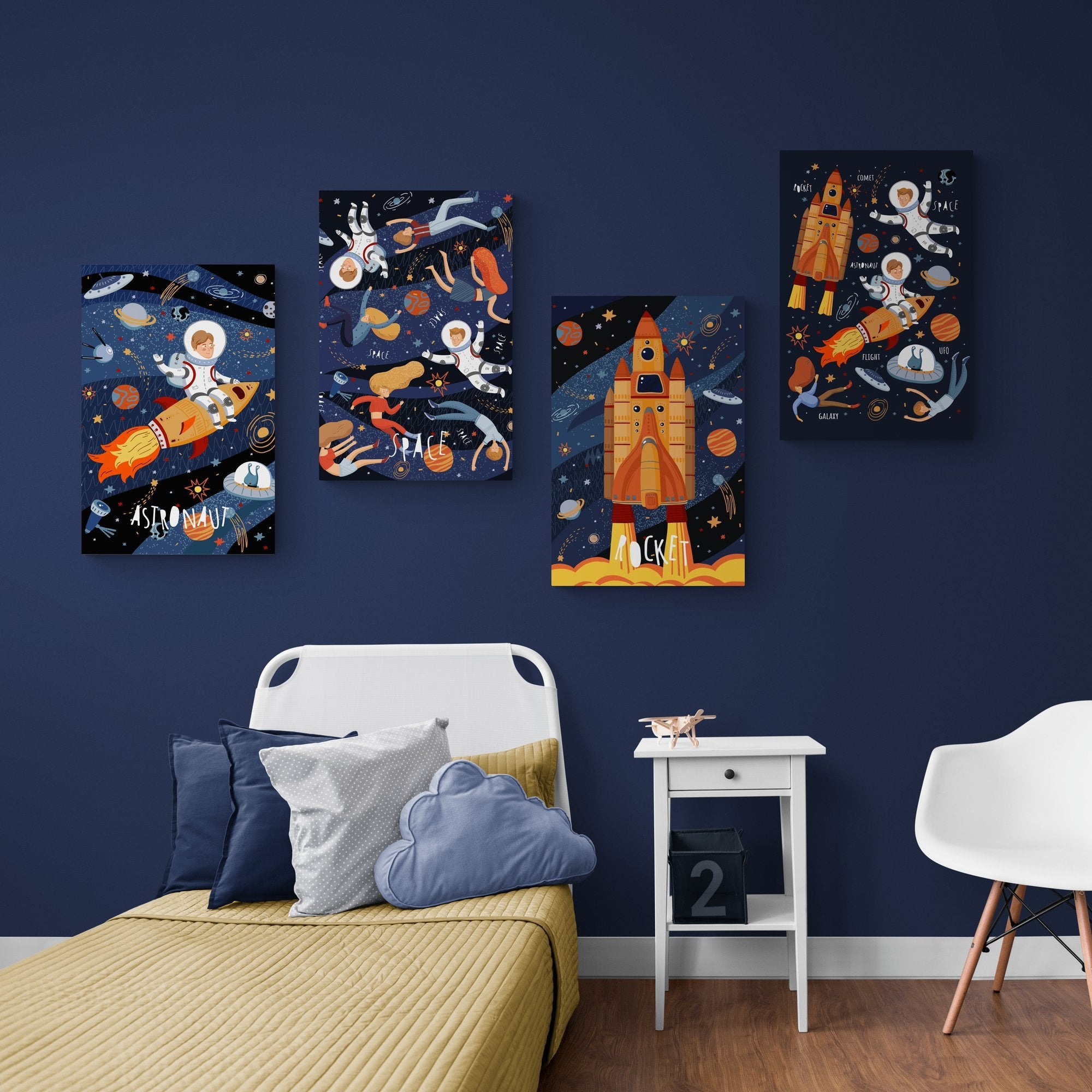 Obraz Na Płótnie Do Pokoju Dziecka - Astronauta (Mały Kosmonauta) - Gallart.pl
